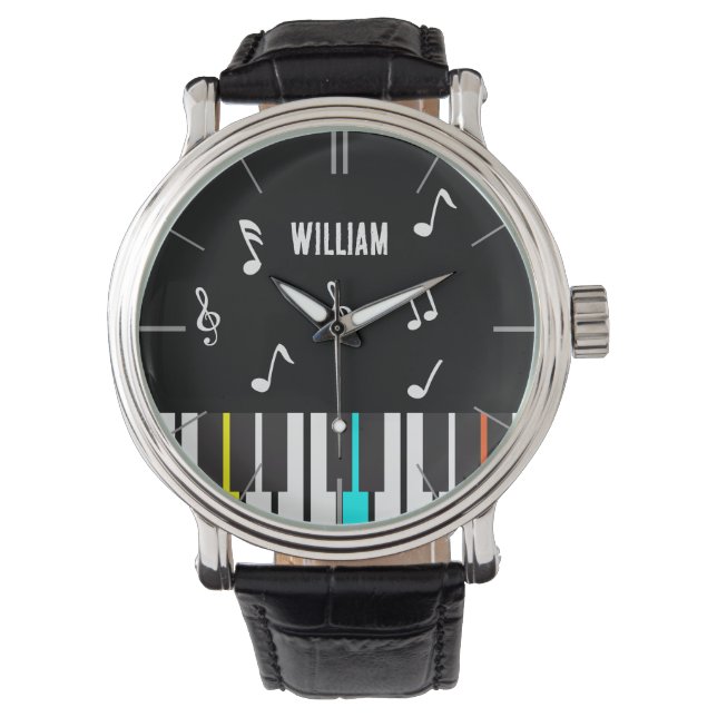 Piano Tangentbord Personlig Musician's Armbandsur (Framsida)
