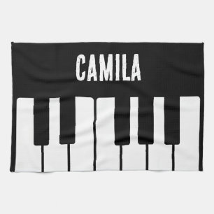 Piano Tangentbord Personlig Musician's Kökshandduk