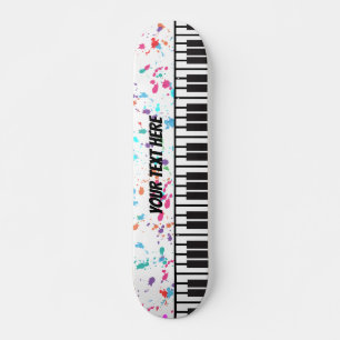 Piano Tangentbord Personlig Musician's Mini Skateboard Bräda 18,5 Cm