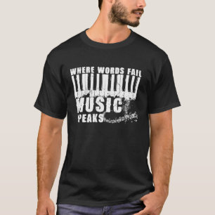 Piano Tangentbord Pianist Music Teacher Gift Premi T Shirt