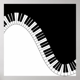 Piano Tangentbord Poster