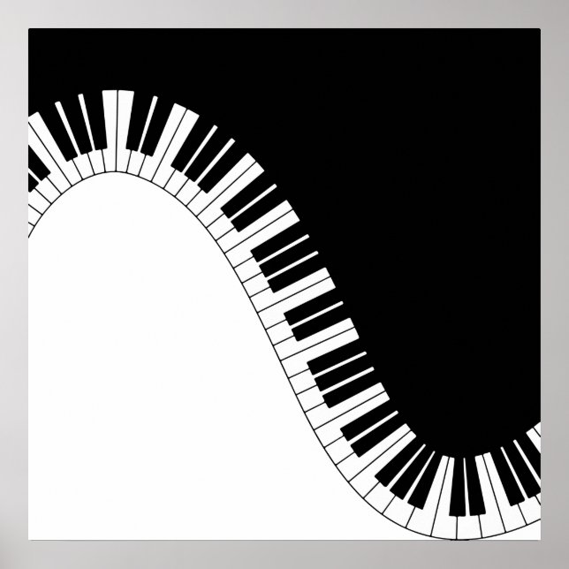 Piano Tangentbord Poster (Framsidan)