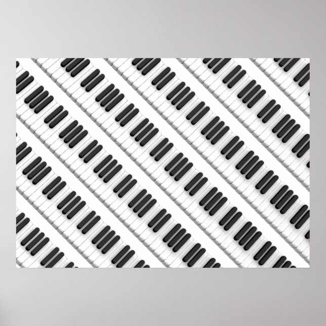 Piano tangentbord poster (Framsidan)