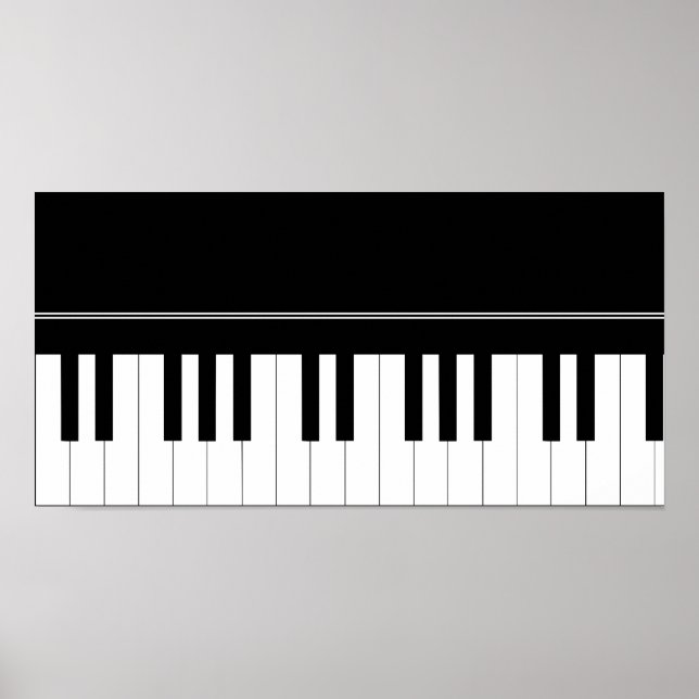 Piano tangentbord poster (Framsidan)