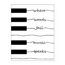 Piano Tangentbord Poster med inspirationsoffert