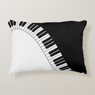 Piano Tangentbord Prydnadskudde