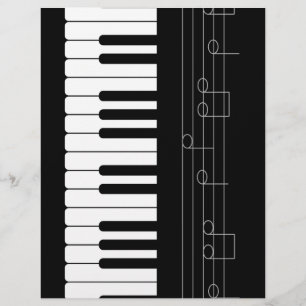 Piano tangentbord reklamblad