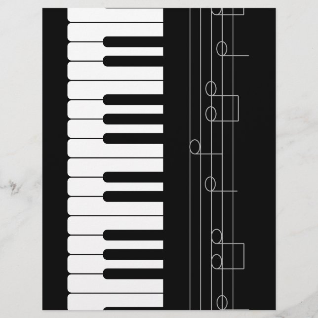 Piano tangentbord reklamblad (Framsidan)