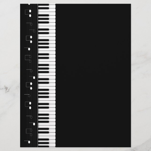 Piano tangentbord reklamblad (Framsidan)