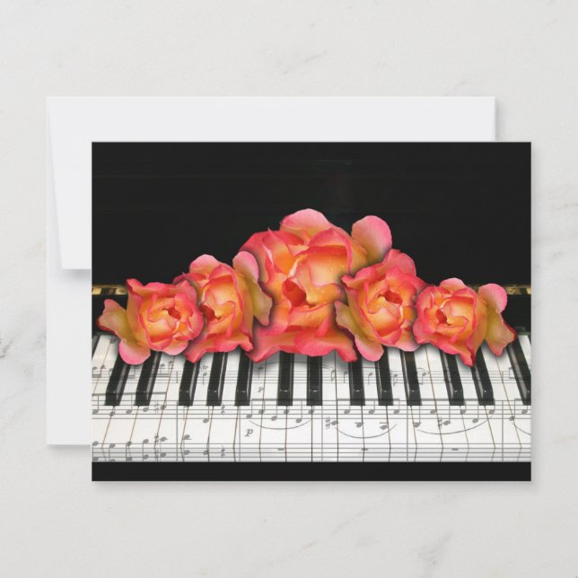 Piano Tangentbord Ro och Musik noter (Framsida)