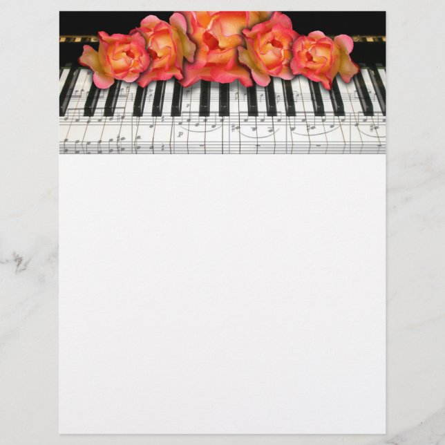 Piano Tangentbord Ro och Musik noter (Framsida)