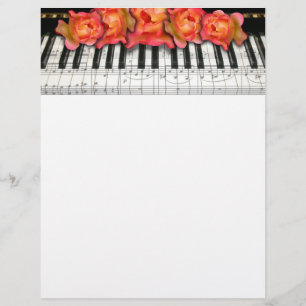 Piano Tangentbord Ro och Musik noter