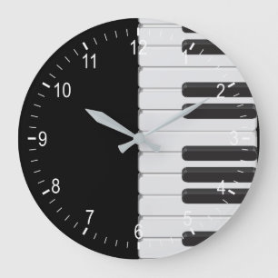 Piano tangentbord stor klocka