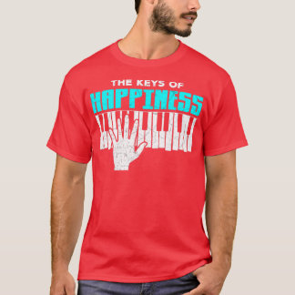 Piano Tangentbord T Shirt
