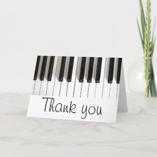 piano tangentbord tack kort