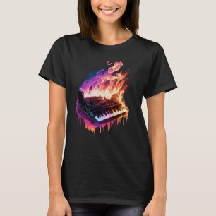 Piano Tangentbord vid brand 1 T Shirt