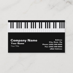 Piano Tangentbord Visitkort