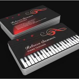 Piano Tangentbord Visitkort