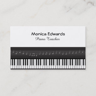 Piano Tangentbord Visitkort