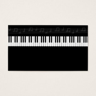 Piano tangentbord visitkort