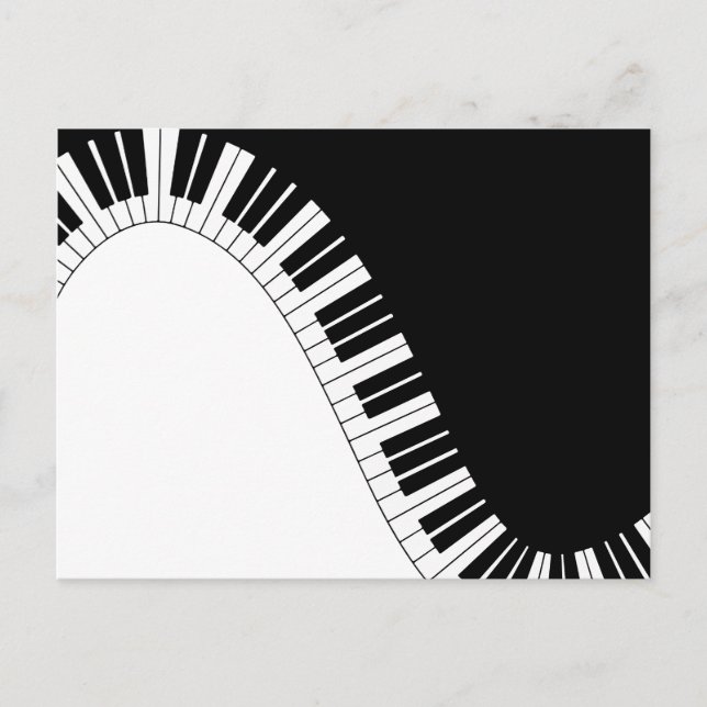 Piano Tangentbord Vykort (Framsida)