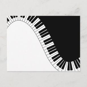 Piano Tangentbord Vykort