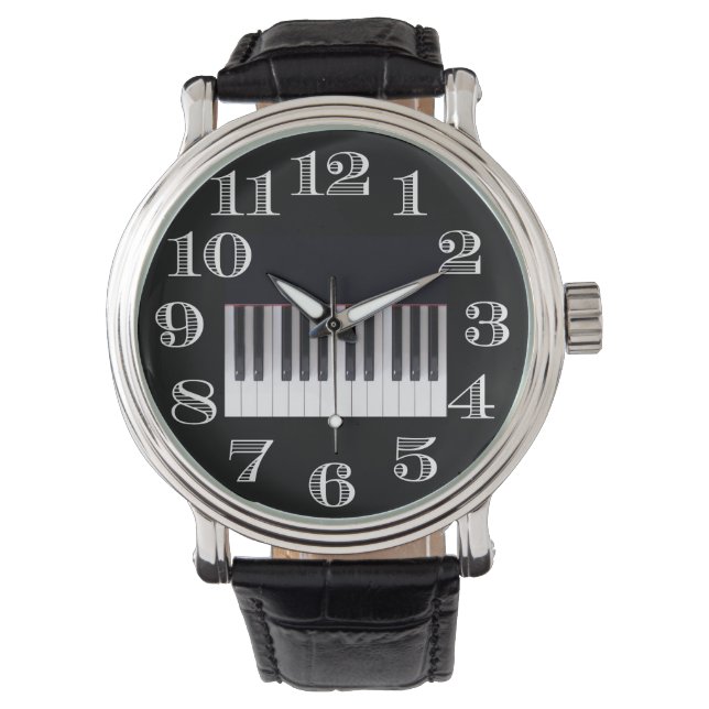 Piano Tangentbord Watch Armbandsur (Framsida)