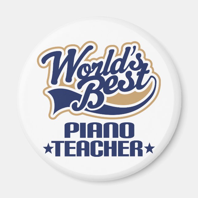 Piano Teacher Gift Magnet (Framsidan)