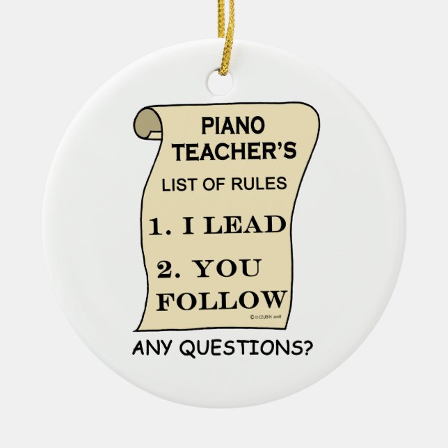 Piano Teacher List of Regler 1.png Julgransprydnad Keramik (Framsidan)
