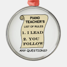 Piano Teacher List of Regler 1.png Julgransprydnad Metall