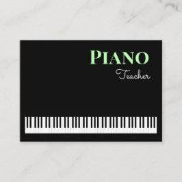Piano Teacher Modern Snyggt Tangentbord Music Tuto Visitkort