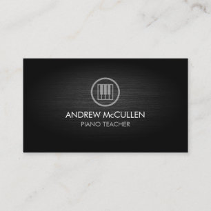 Piano Teacher Music Musician Visitkort