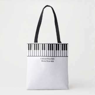 Piano Teacher Personalized Tygkasse