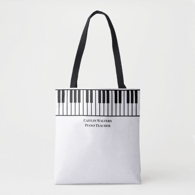 Piano Teacher Personalized Tygkasse (Framsida)