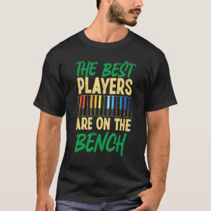 Piano Teacher Pianist Tangentbord, de bästa spelar T Shirt