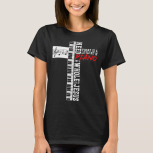 Piano Teacher Pianist Tangentbord Kor Jesus Christ T Shirt