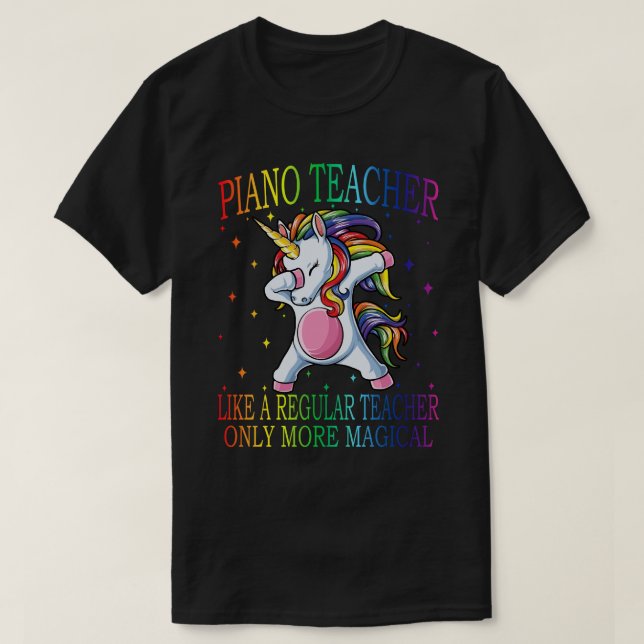 PIANO TEACHER som en vanlig lärare, bara mer mage T Shirt (Design framsida)