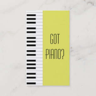 Piano Teacher Studio Pianist Music Musician Visitkort