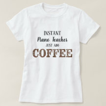Piano Teacher tillsätt bara kaffefonmusik