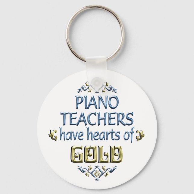 Piano Teacher-uppskattning Nyckelring (Framsida)