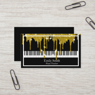 Piano Teacher Visitkort