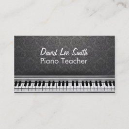Piano Teacher Visitkort