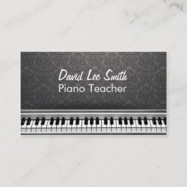 Piano Teacher Visitkort
