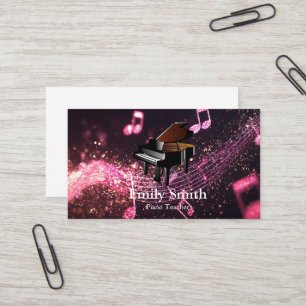 Piano Teacher Visitkort