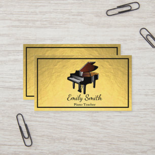 Piano Teacher Visitkort