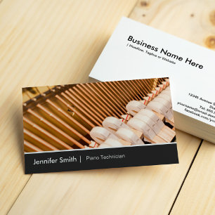 Piano Technician Piano Tuner - Elegant och Chic Visitkort