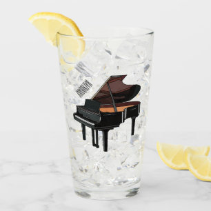 Piano-tecknad illustration glaskopp