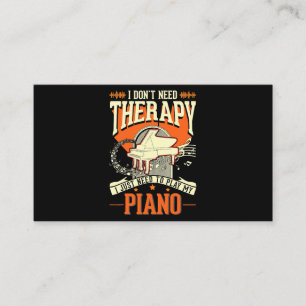 Piano Therapy Piano Player Pianist 3 Visitkort