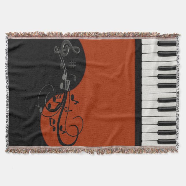 Piano Throw Blanket Filt (Framsidan)