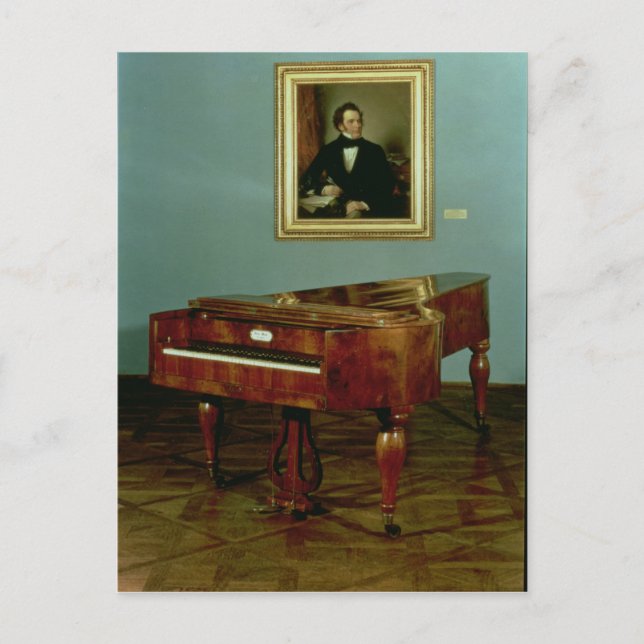 Piano tillhörande Franz Peter Schubert Vykort (Framsida)